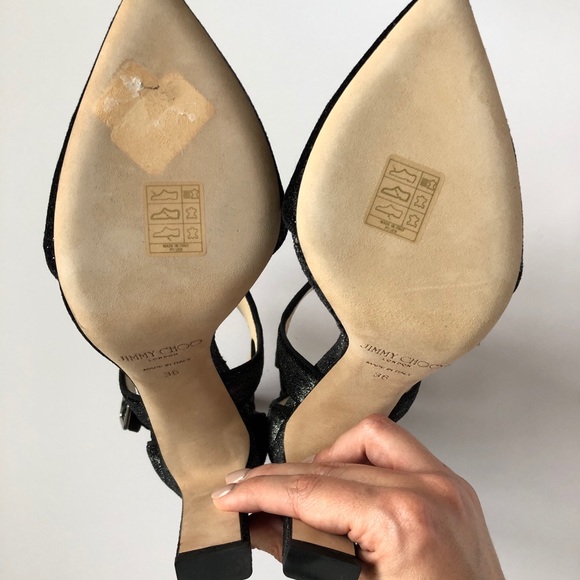 JIMMY CHOO BLACK HEELED SANDAL - BRAND NEW IN BOX! - Picture 4 of 7